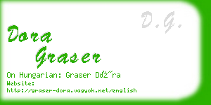 dora graser business card